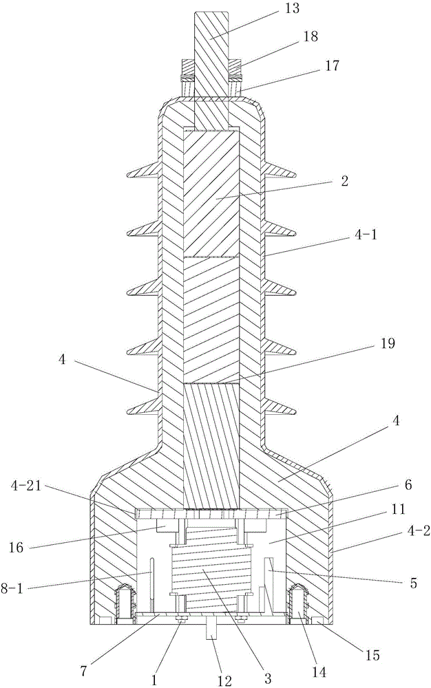 Integrated high-voltage energy harvesting power supply and its assembly and installation method