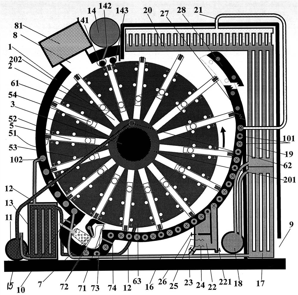 Gas-steam combined cycle isobaric variable displacement sliding vane engine