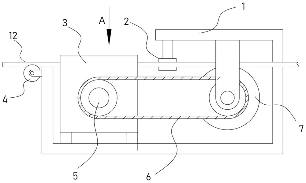 Constructional engineering continuous steel bar cutting-off device