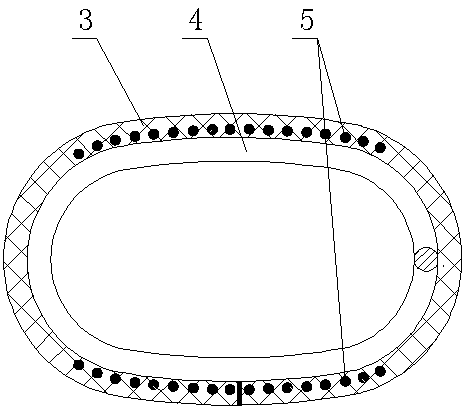 Non-inflatable inner tube of electric bicycle