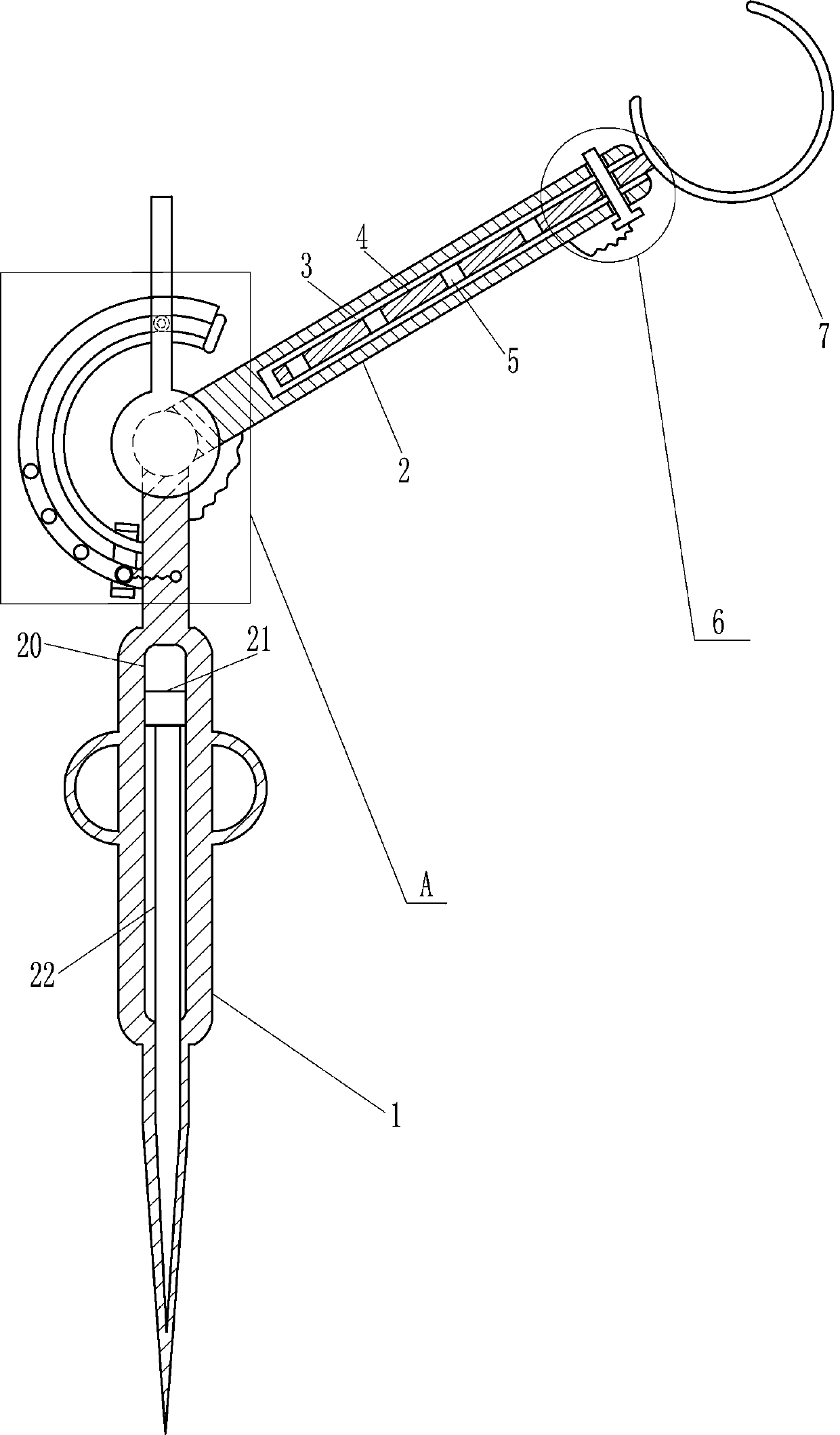 Fish pond feed casting device