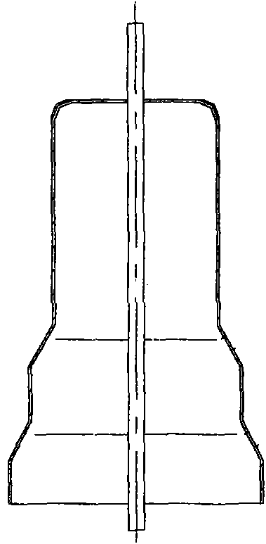 Tapered part punching method and combined process dimension control device