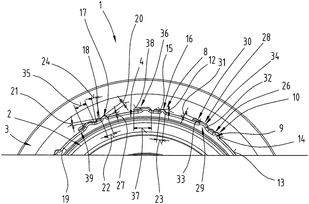 Belt wheel, winding type transmission mechanism and method for connecting rim and main body of belt wheel