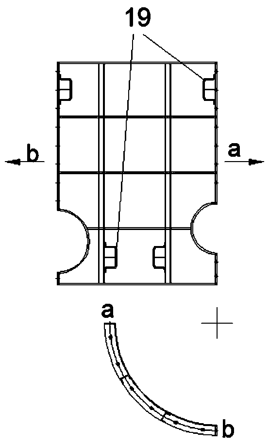 Circular cast-in-place well chamber steel template and construction method