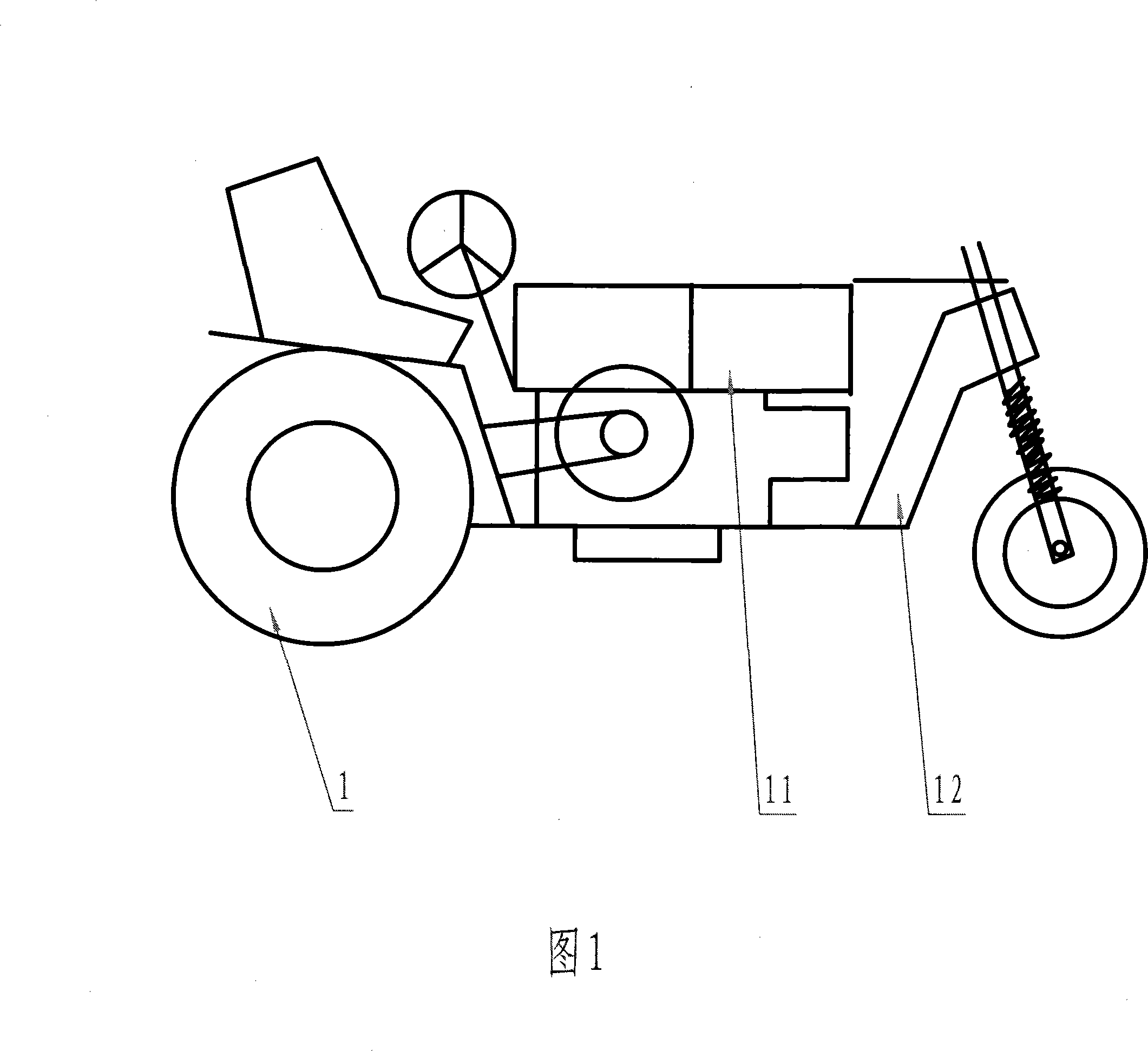 Self-balancing tractor