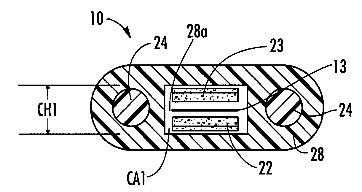 Fiber optic cables having coupling and methods therefor