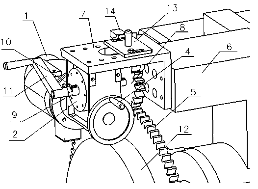 Driving device and driving method for wind turbine high-speed shaft