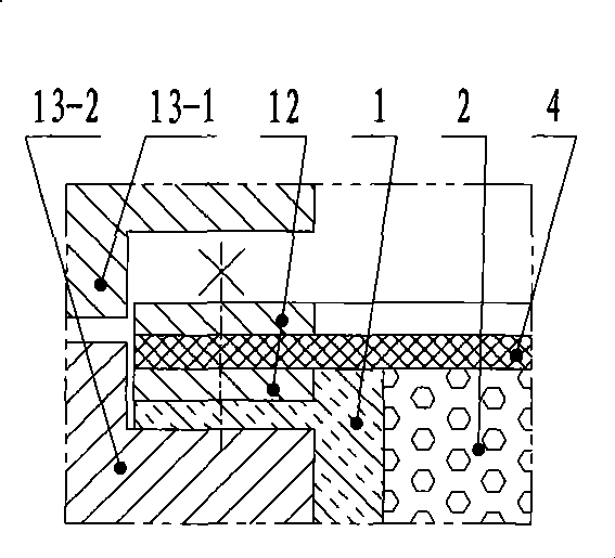 Ammoxidation furnace formed by novel platinum net brace that is catalyst basket and support structure thereof