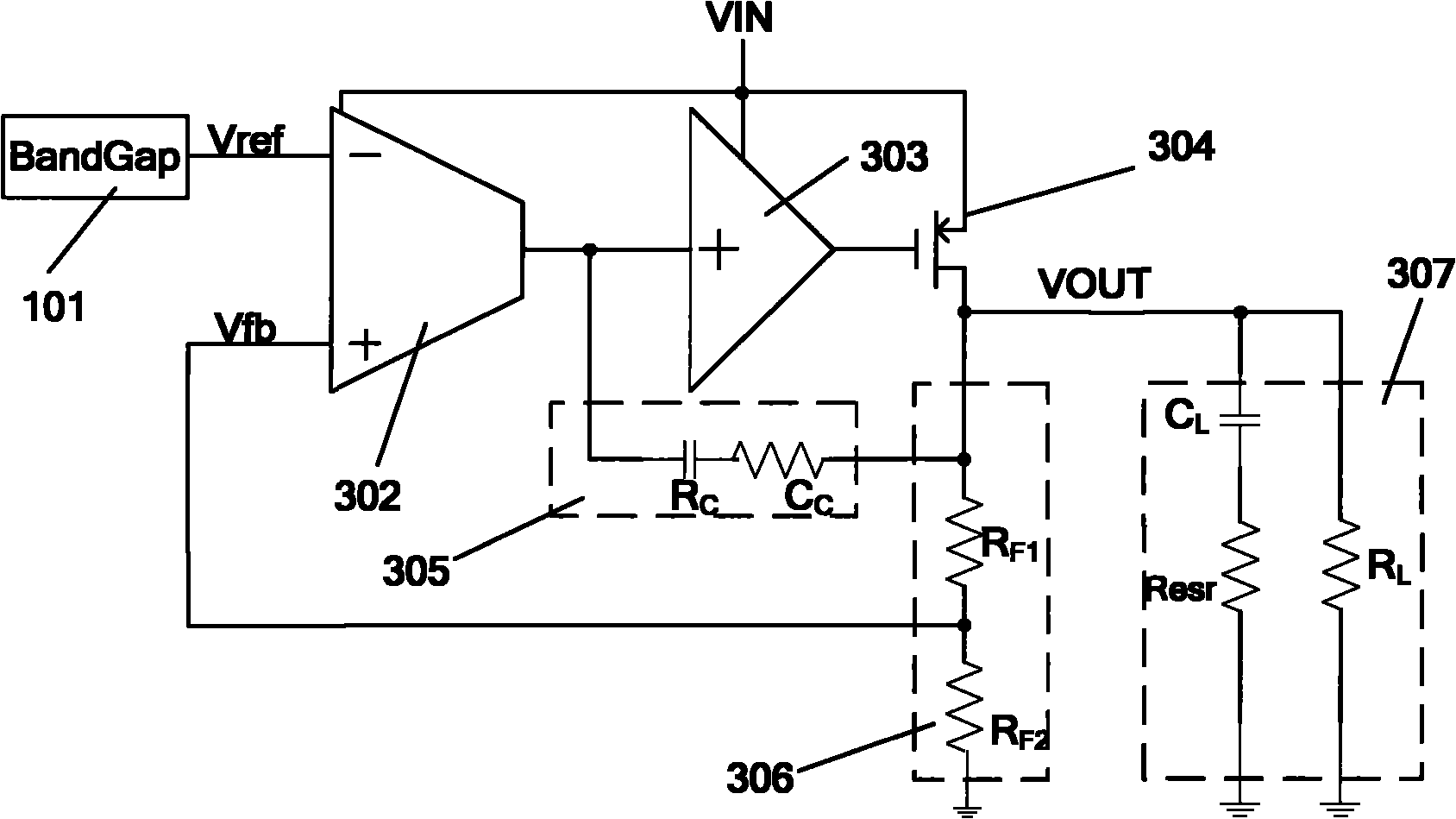 Filling in/pulling out current rapid response linear voltage regulator and regulating method