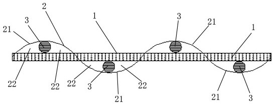 Flexible and elastic skeleton supporting type non-woven fabric and preparation method thereof