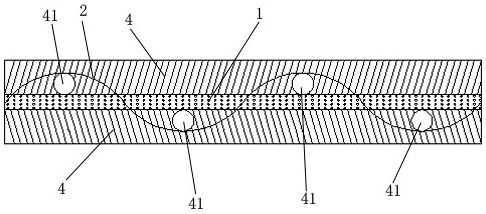 Flexible and elastic skeleton supporting type non-woven fabric and preparation method thereof