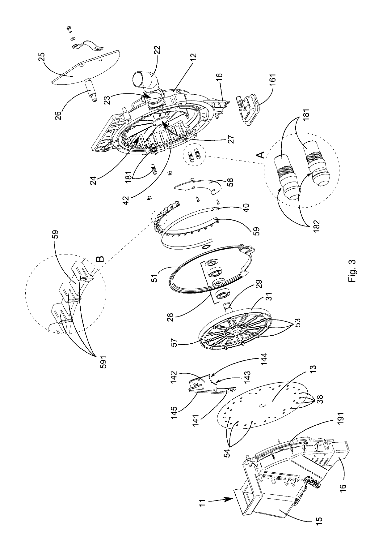 Seed dispenser for a precision automatic sower