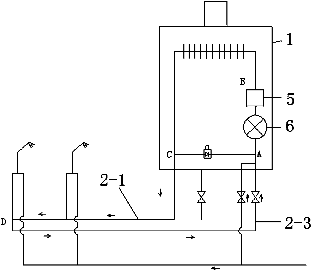 Thermostatic central water heater and control method