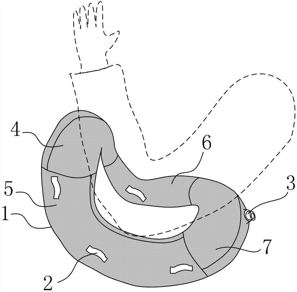 Wearable U-shaped limb power-assisted airbag and manufacturing method thereof