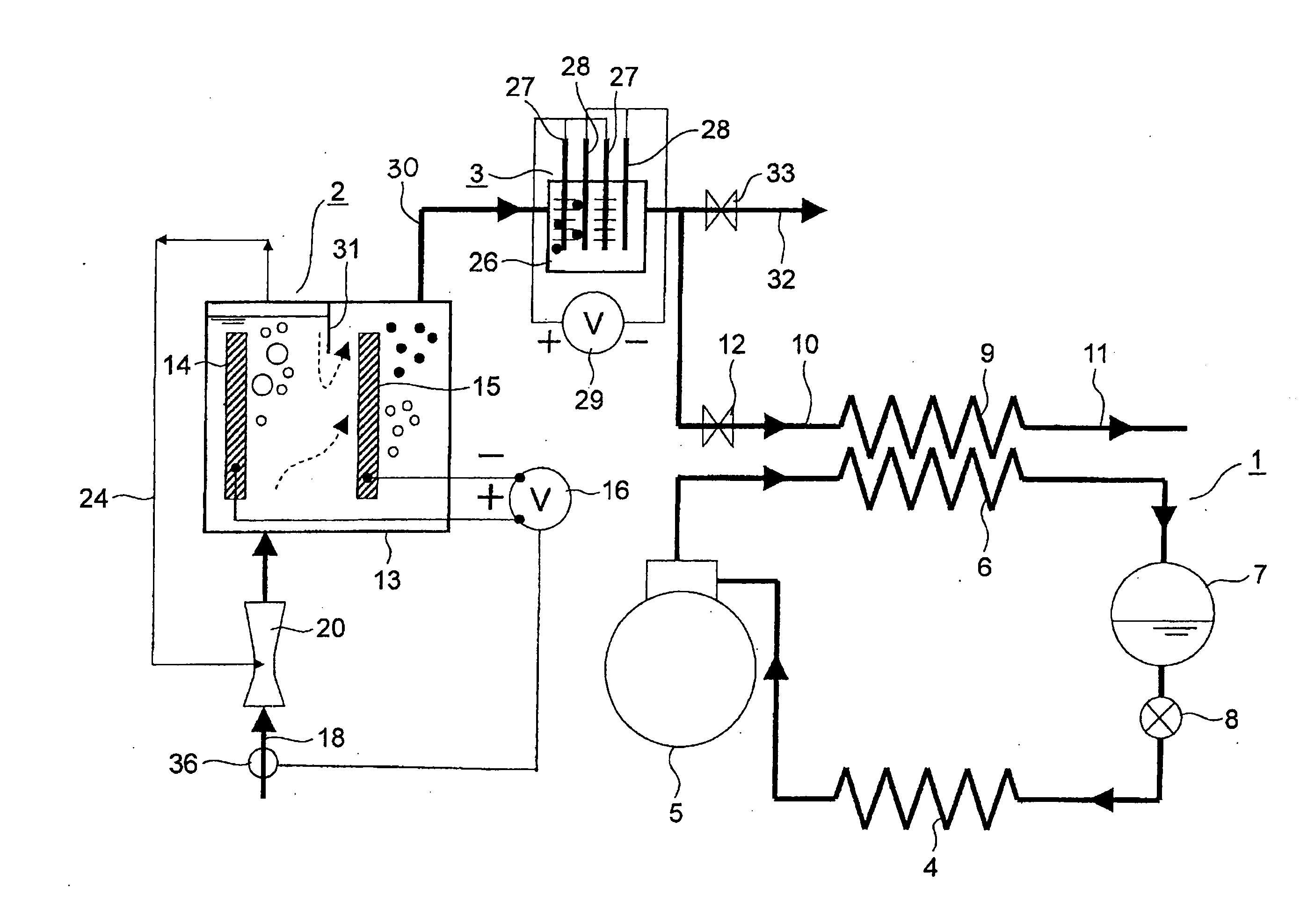 Scale deposition device and water heater