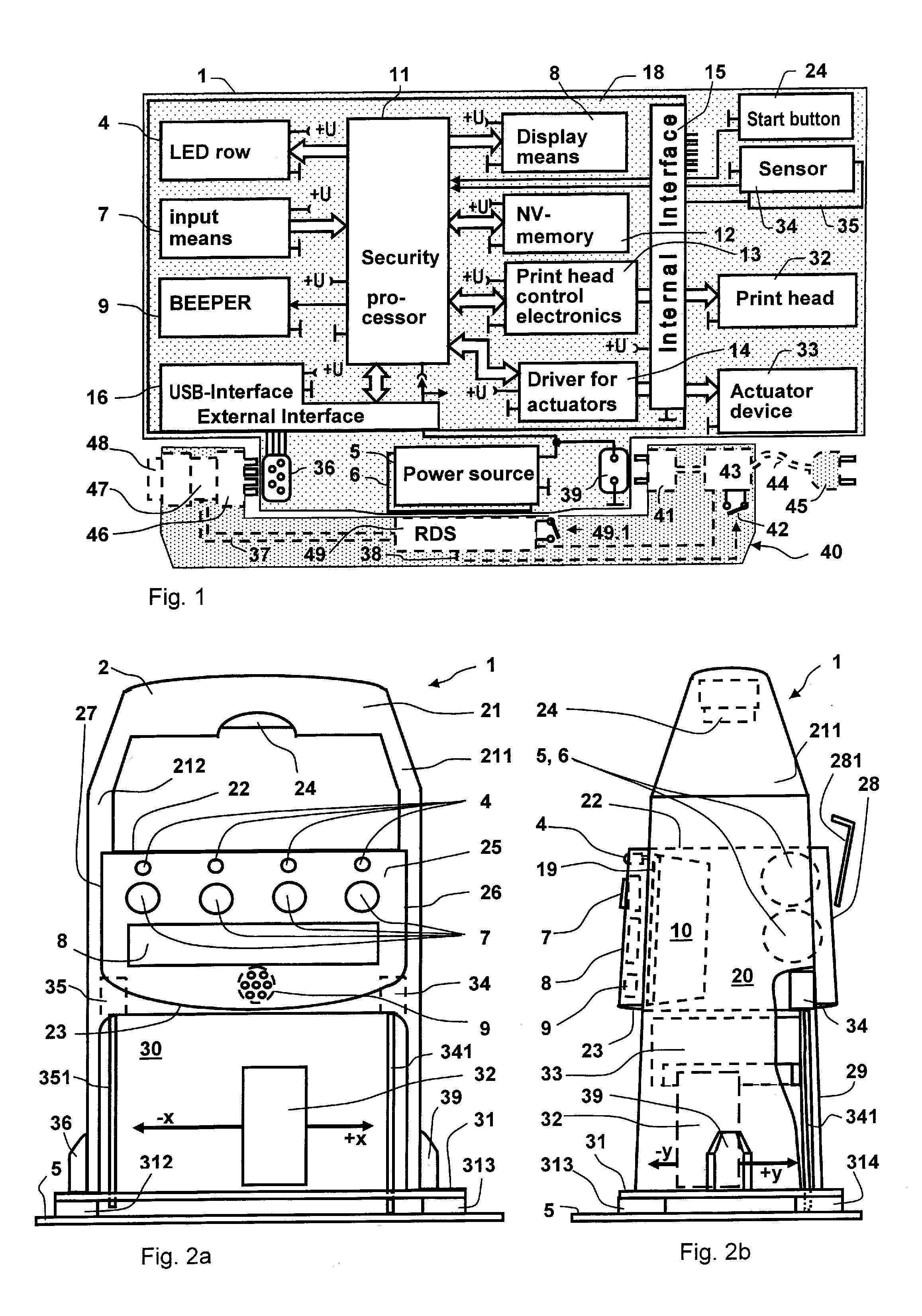 Universally usable electronic manual stamping device