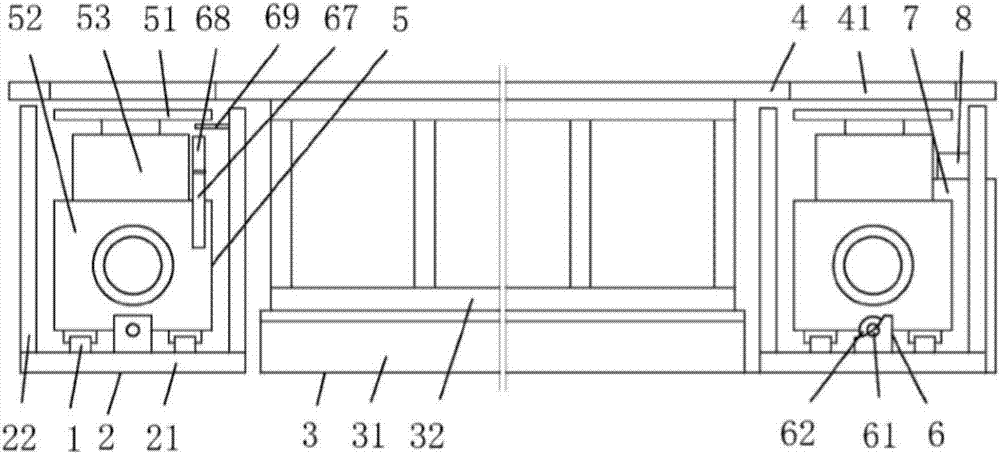 Plate receiving device for plate shearing machine