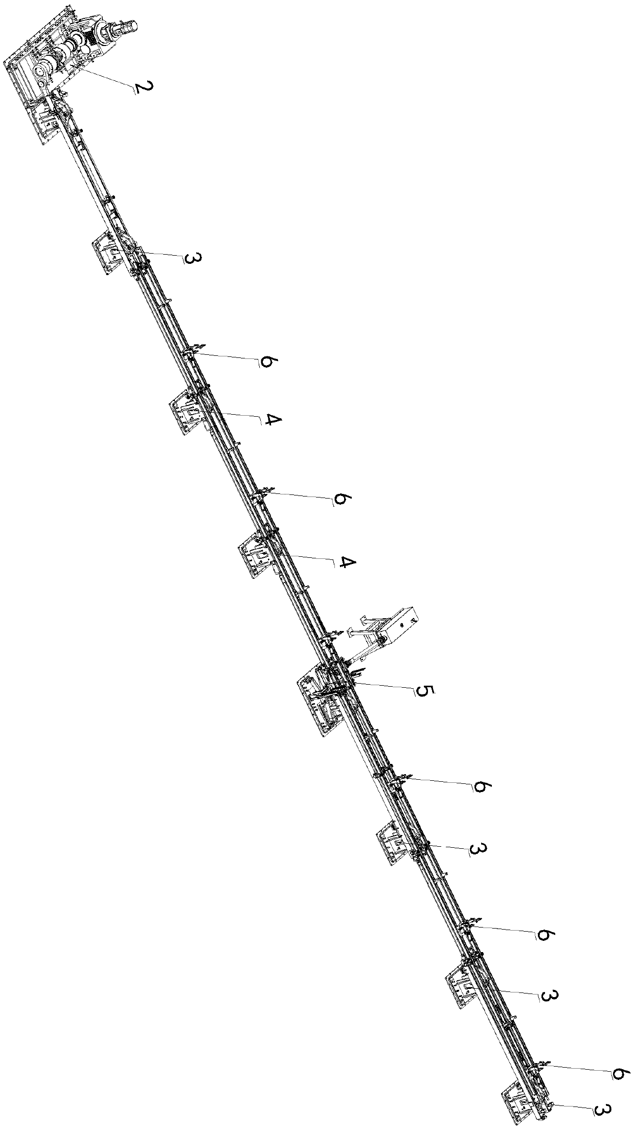 Reciprocating rod conveying system