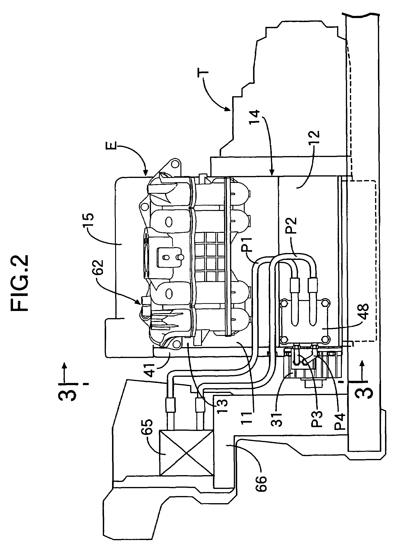 Variable stroke-characteristic engine for vehicle