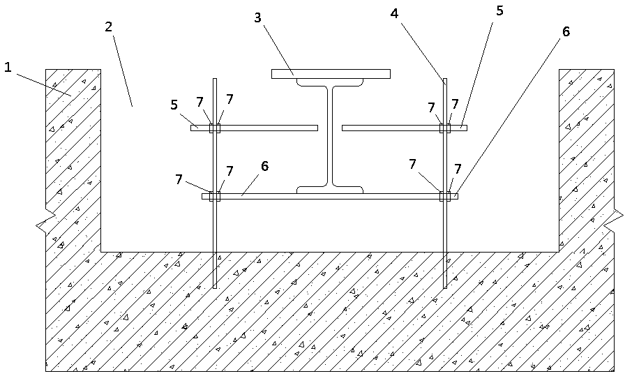 Sluice gate bottom sill limiting fixing device and method