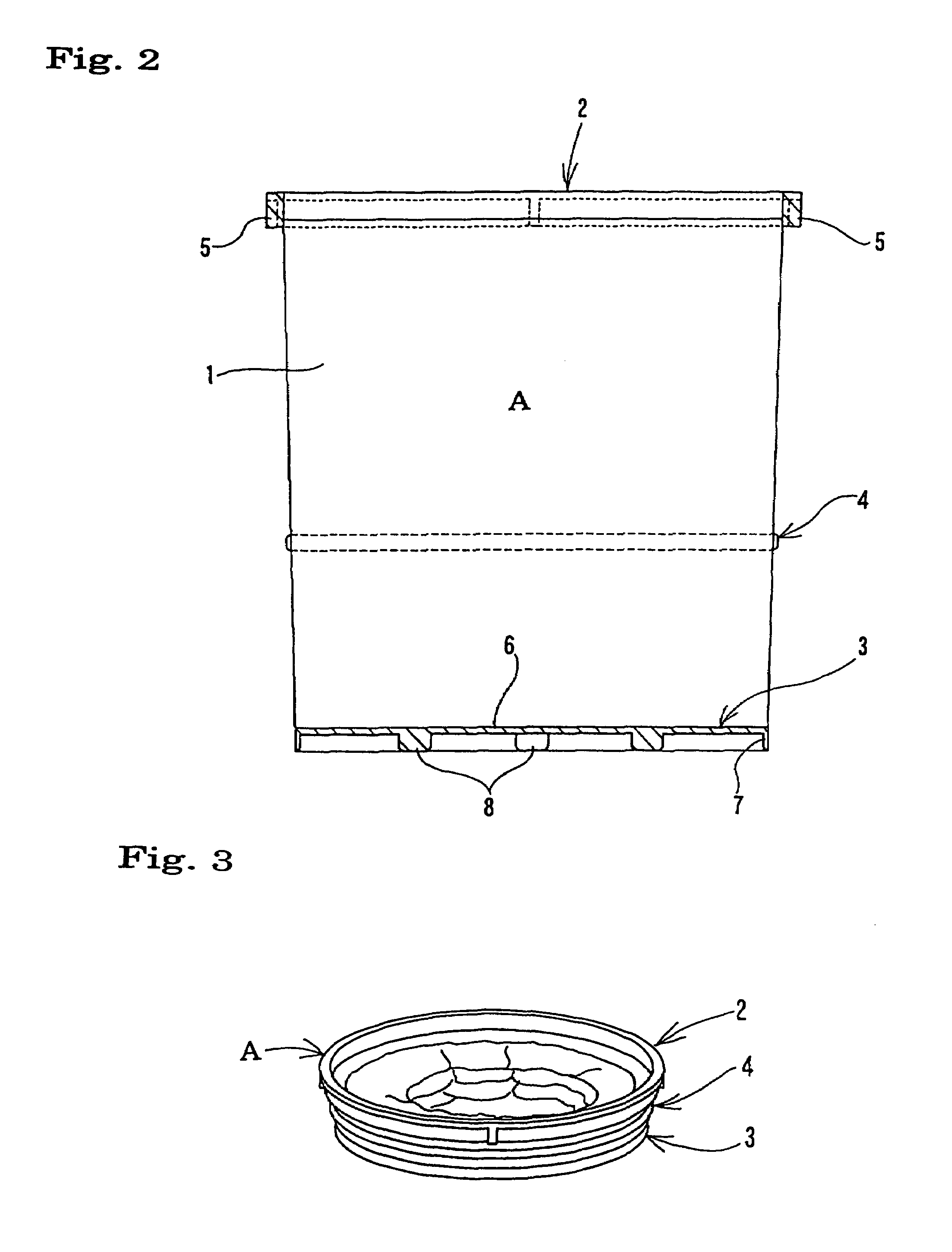 Holding container, external container for kneading and transportation, and kneading device