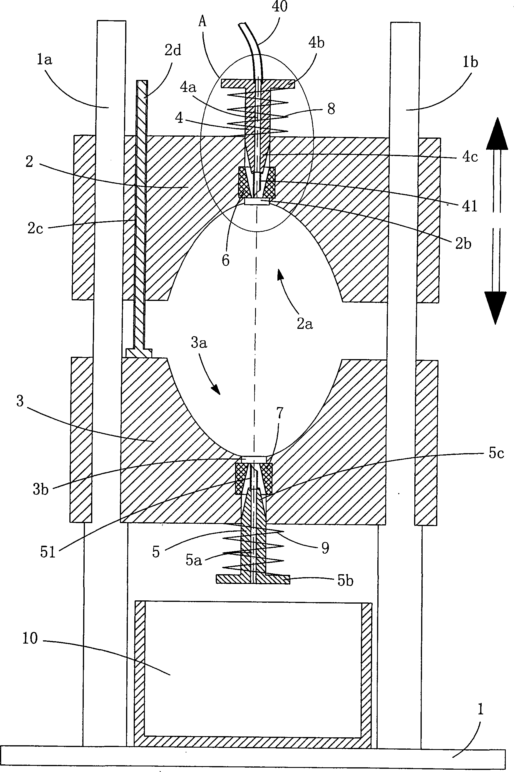 Device for producing complete empty eggshell