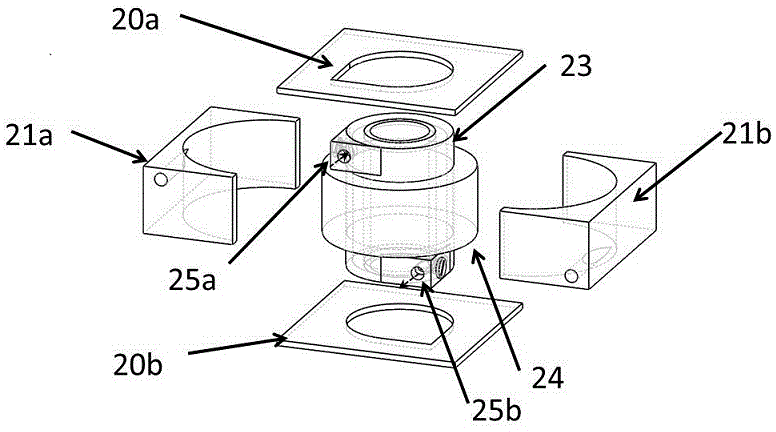 Experimental apparatus for researching microstructure and magnetic field relation of magnetic fluid