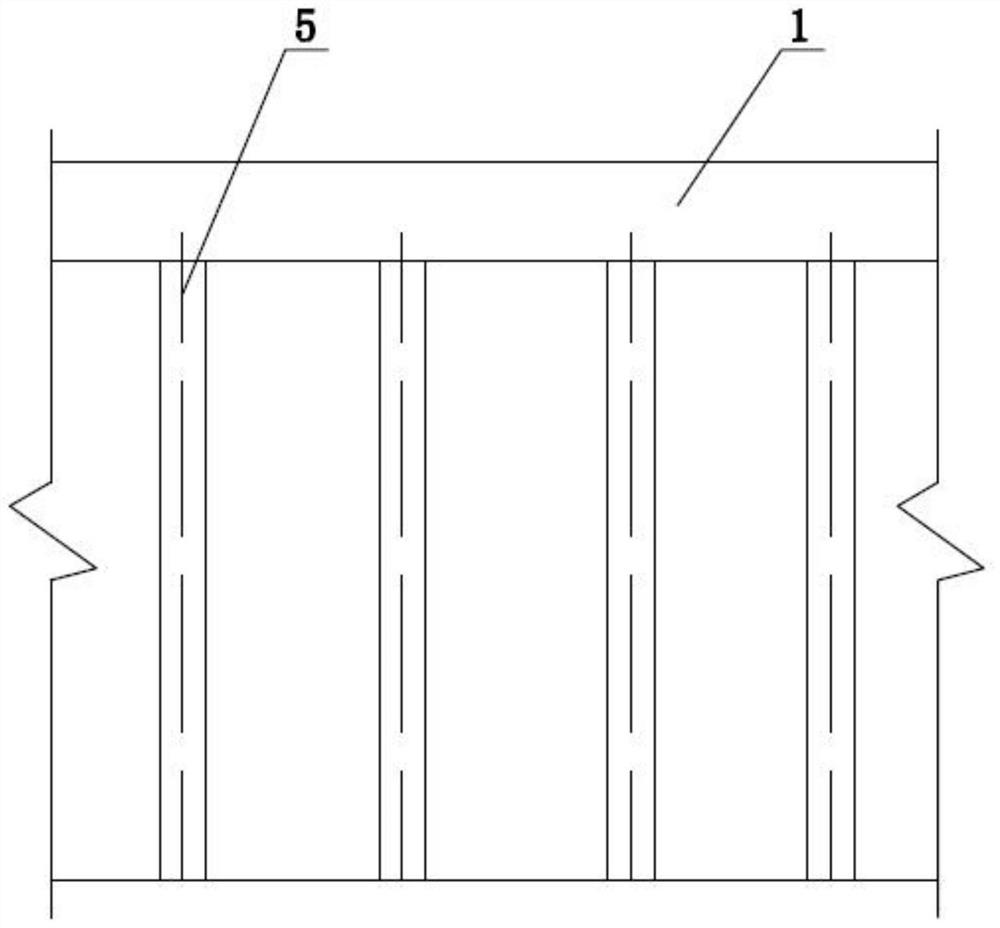 Construction method of post-cast strip floor slab with independent support