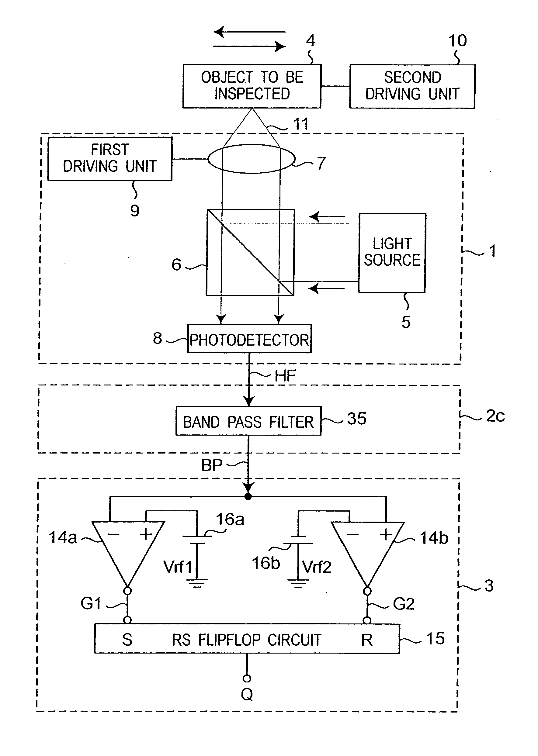 Method and apparatus for detecting foreign body on object surface, and optical disk apparatus