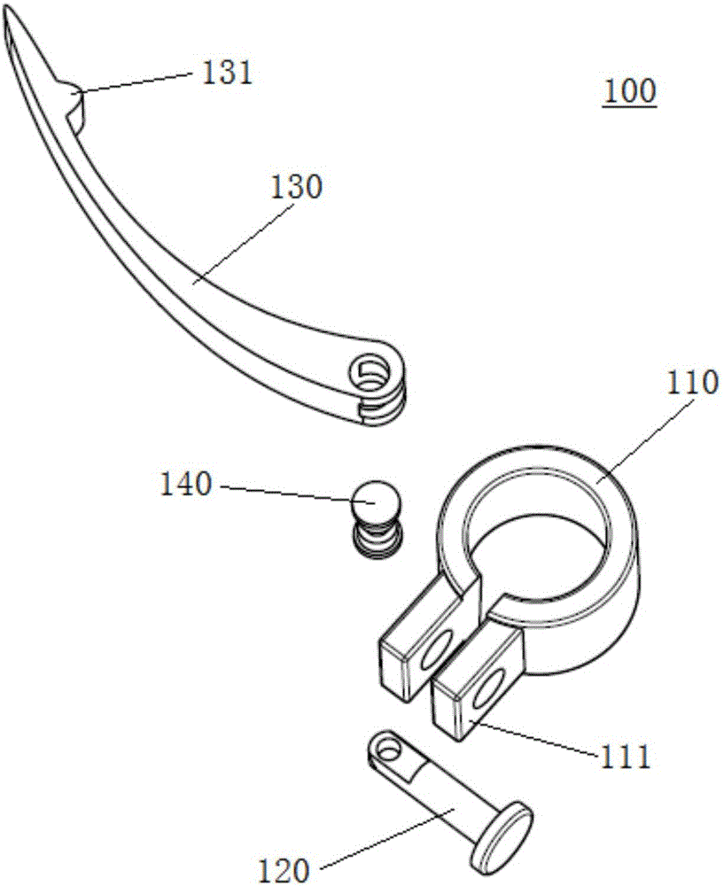 Quick release structure for storage battery wire harness