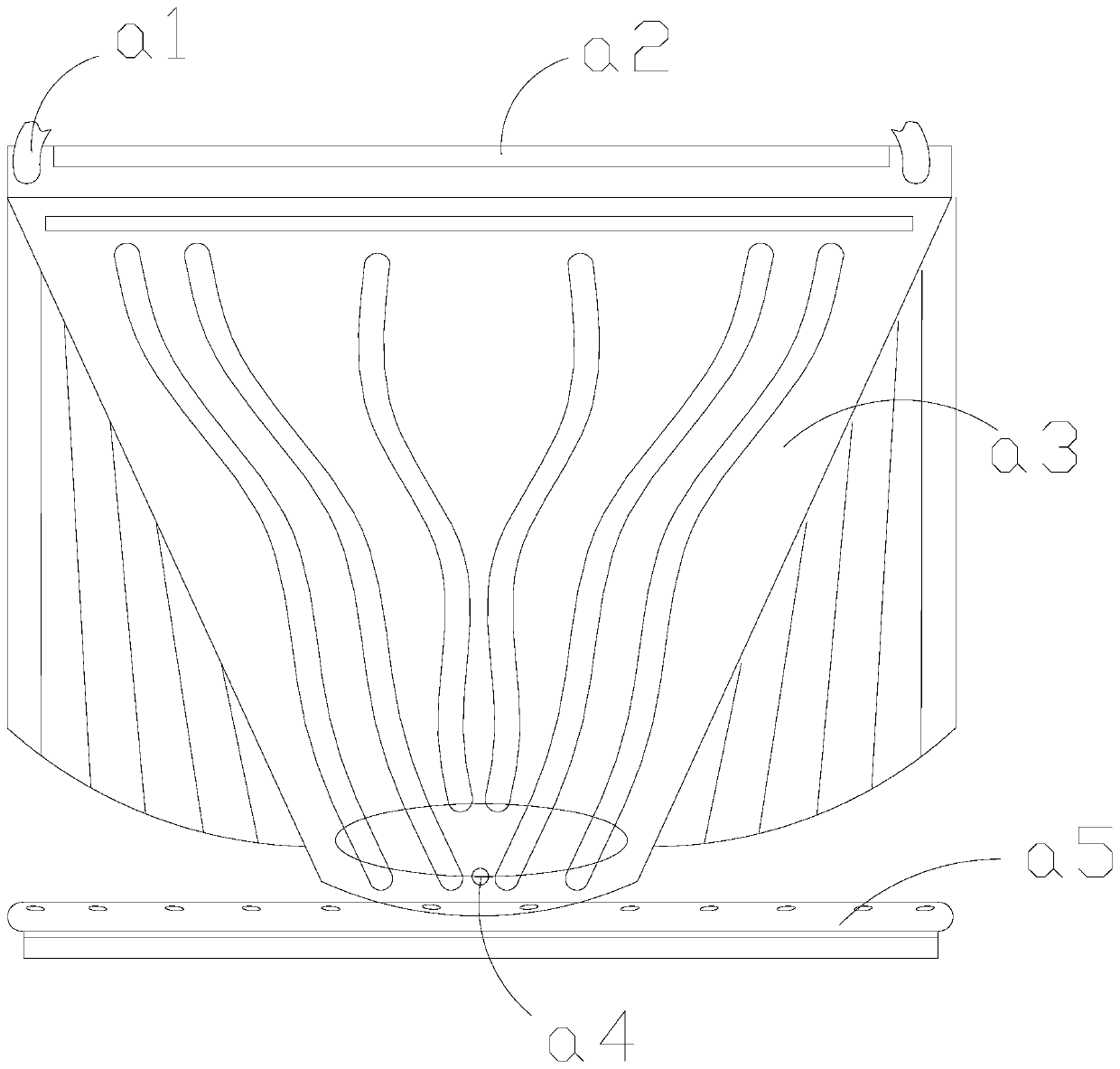 Concrete block crushing device for building construction