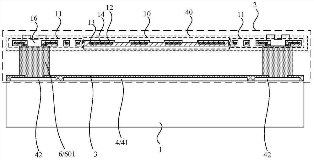 Single-layer infrared focal plane detector