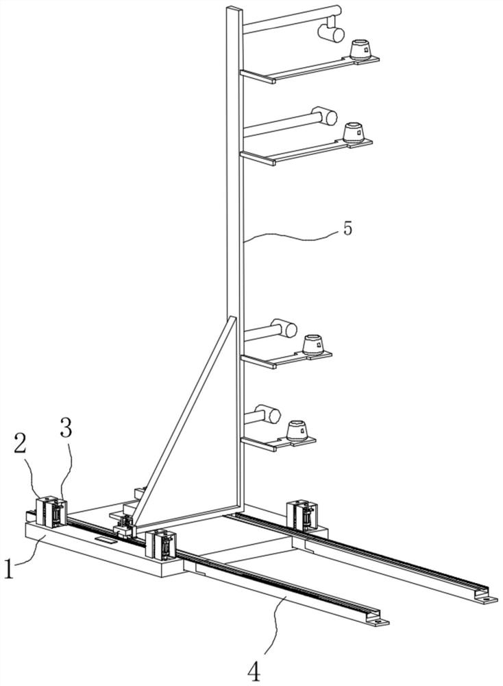 Bridge floor cast-in-place concrete guardrail installation reference frame