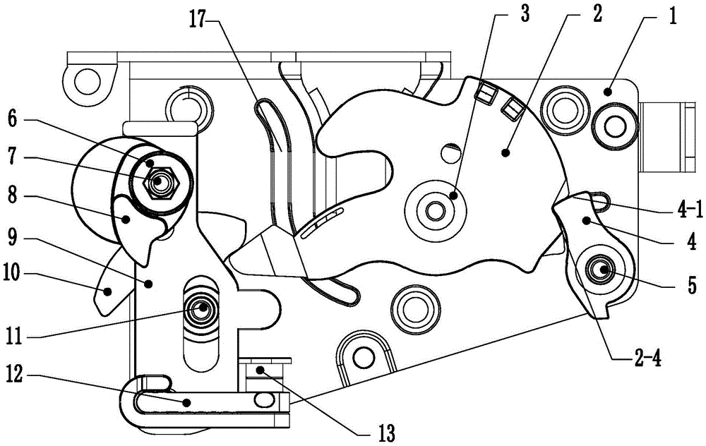 Side door lock drive mechanism