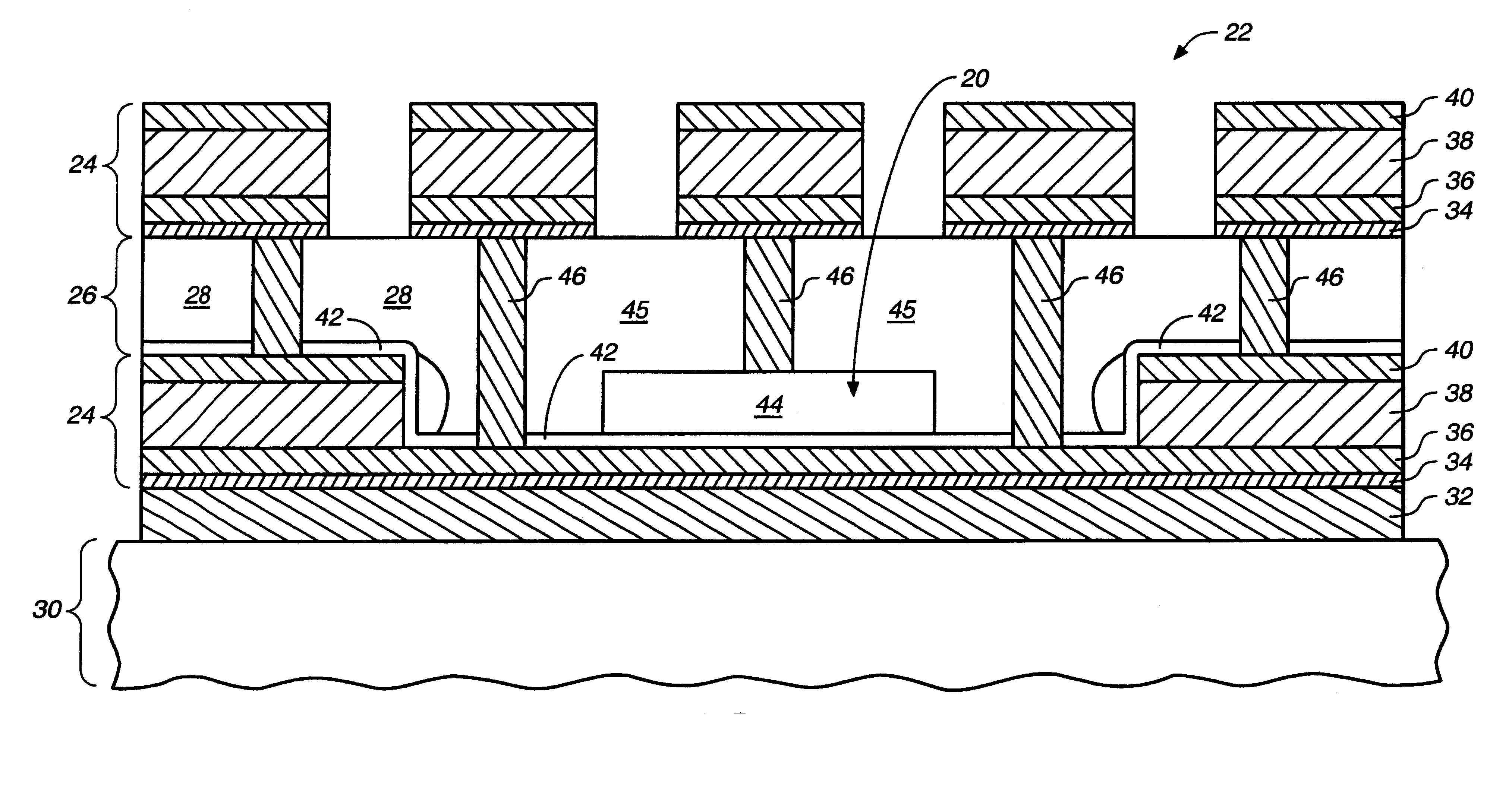 Method of forming a metal-insulator-metal capacitor in an interconnect cavity
