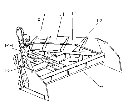 Ballast leveling mechanism for leveling ballast bed