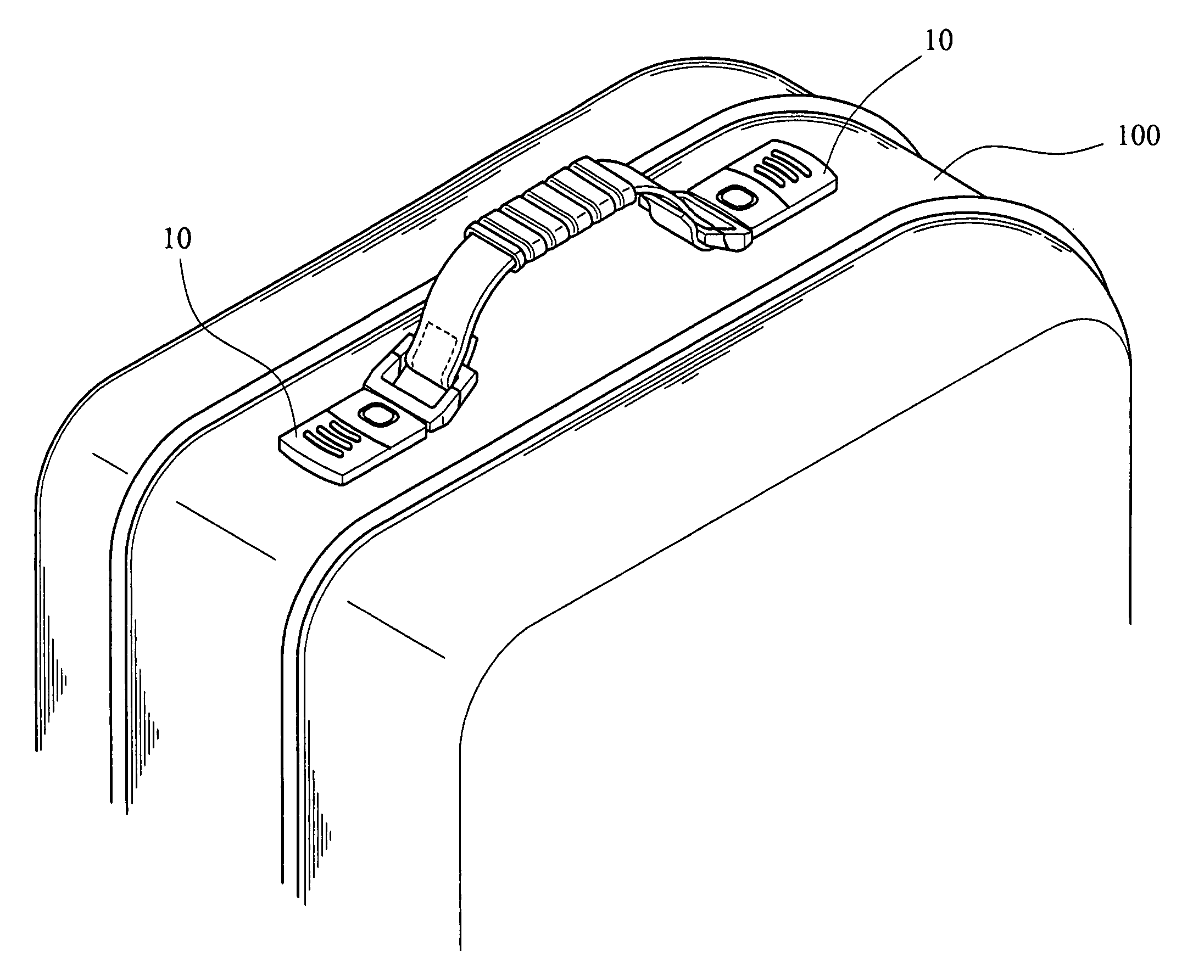 Carrying handle of luggage