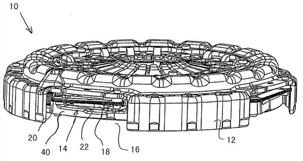 Retainer for adjustment device of friction clutch, and friction clutch
