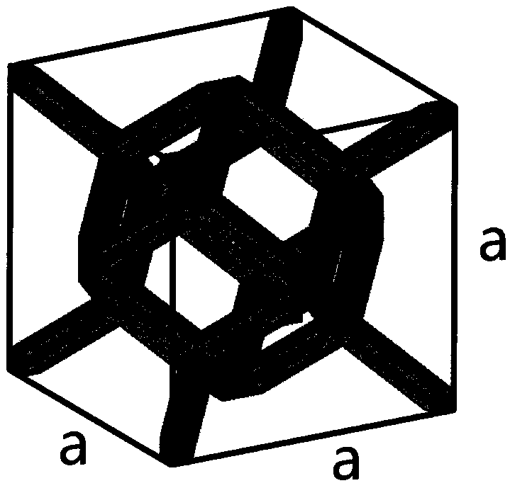 A hollow unit body for metal 3D printing and parts with the unit body