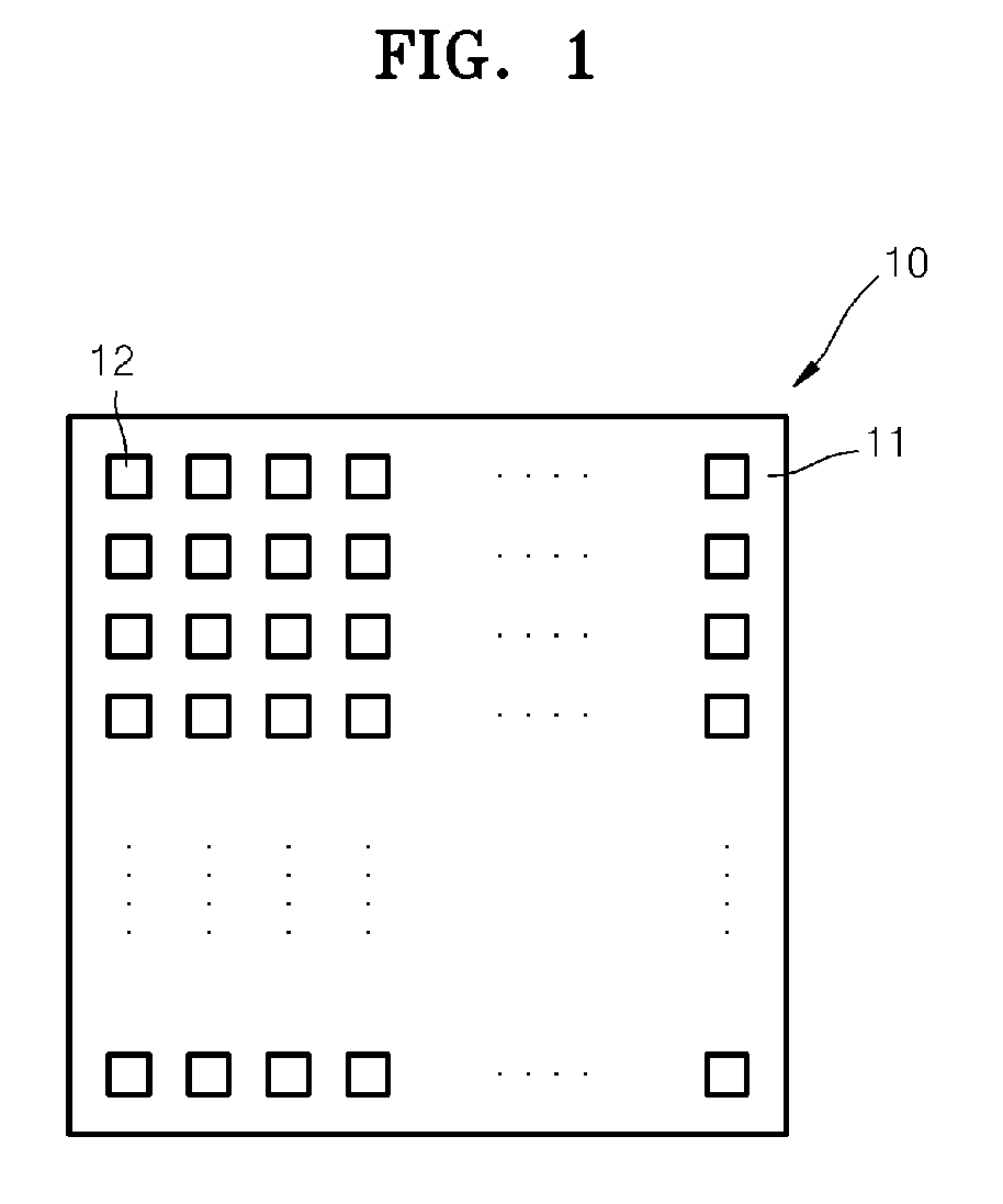 Substrate for biochip and method of manufacturing the substrate