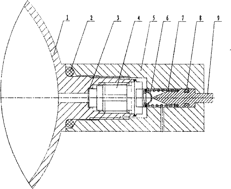 High-pressure gas bottle and inflating method thereof