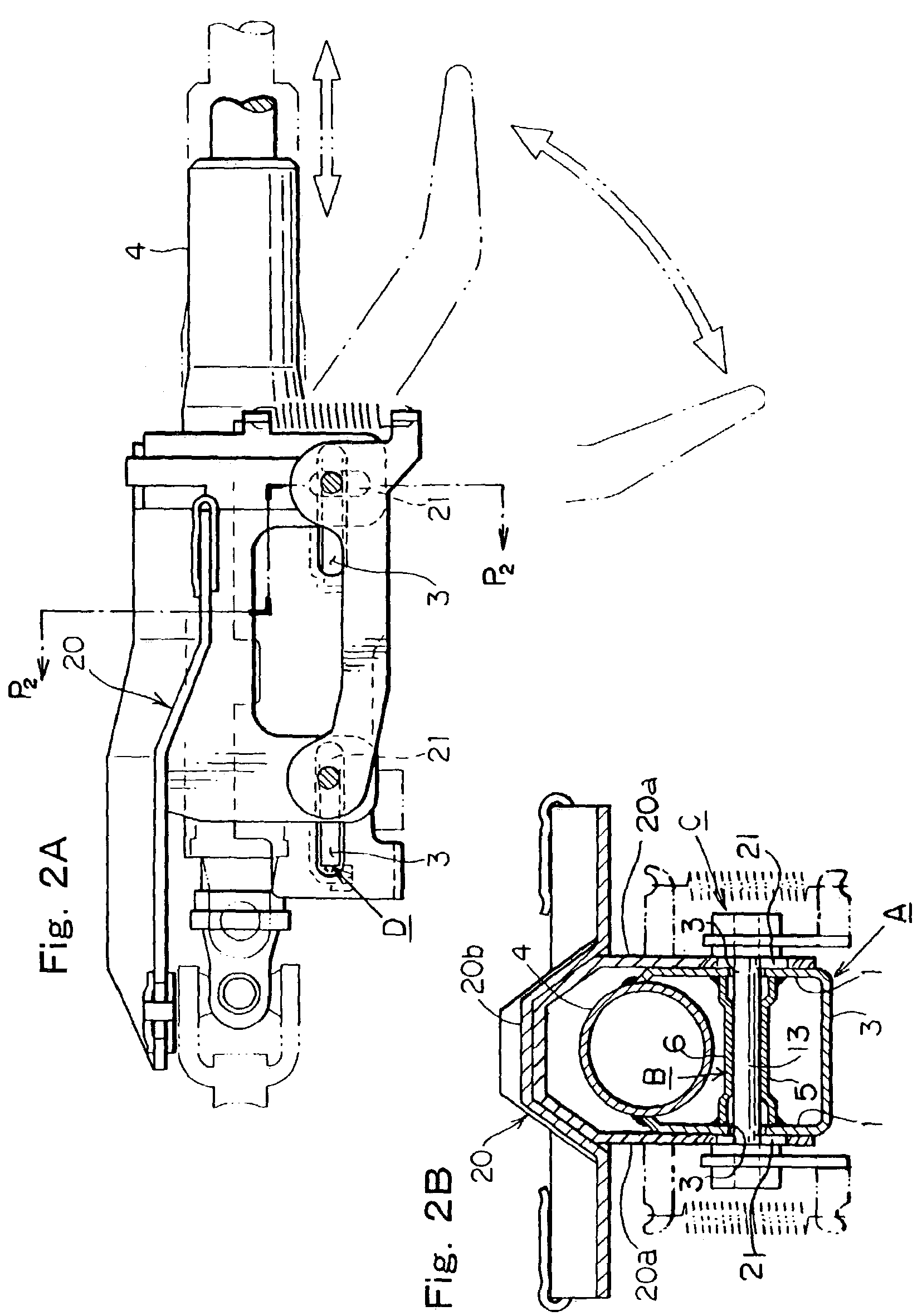 Position adjustment device for steering handle