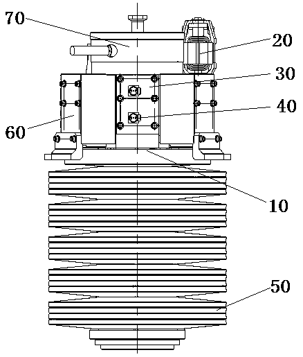 Oil pump assembly testing device of operating mechanisms