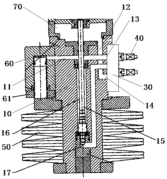 Oil pump assembly testing device of operating mechanisms