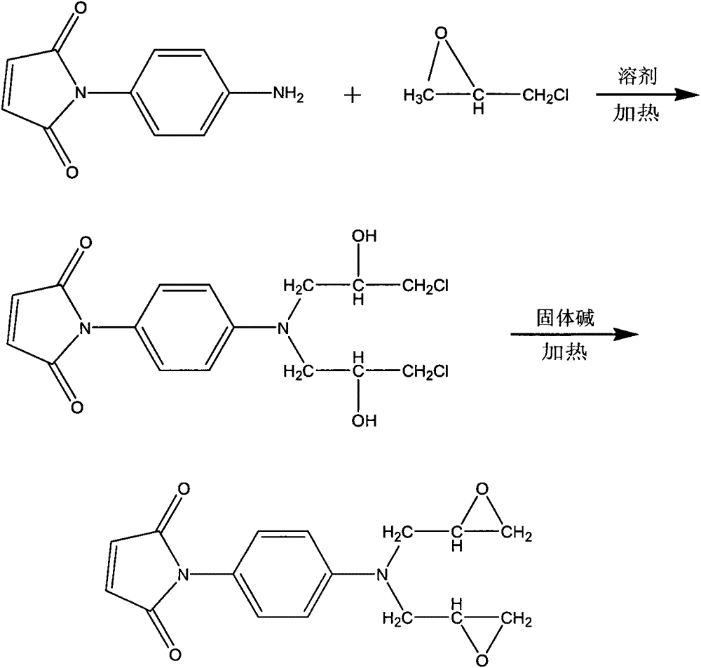 Method for preparing maleimide-containing epoxy resin curing agent
