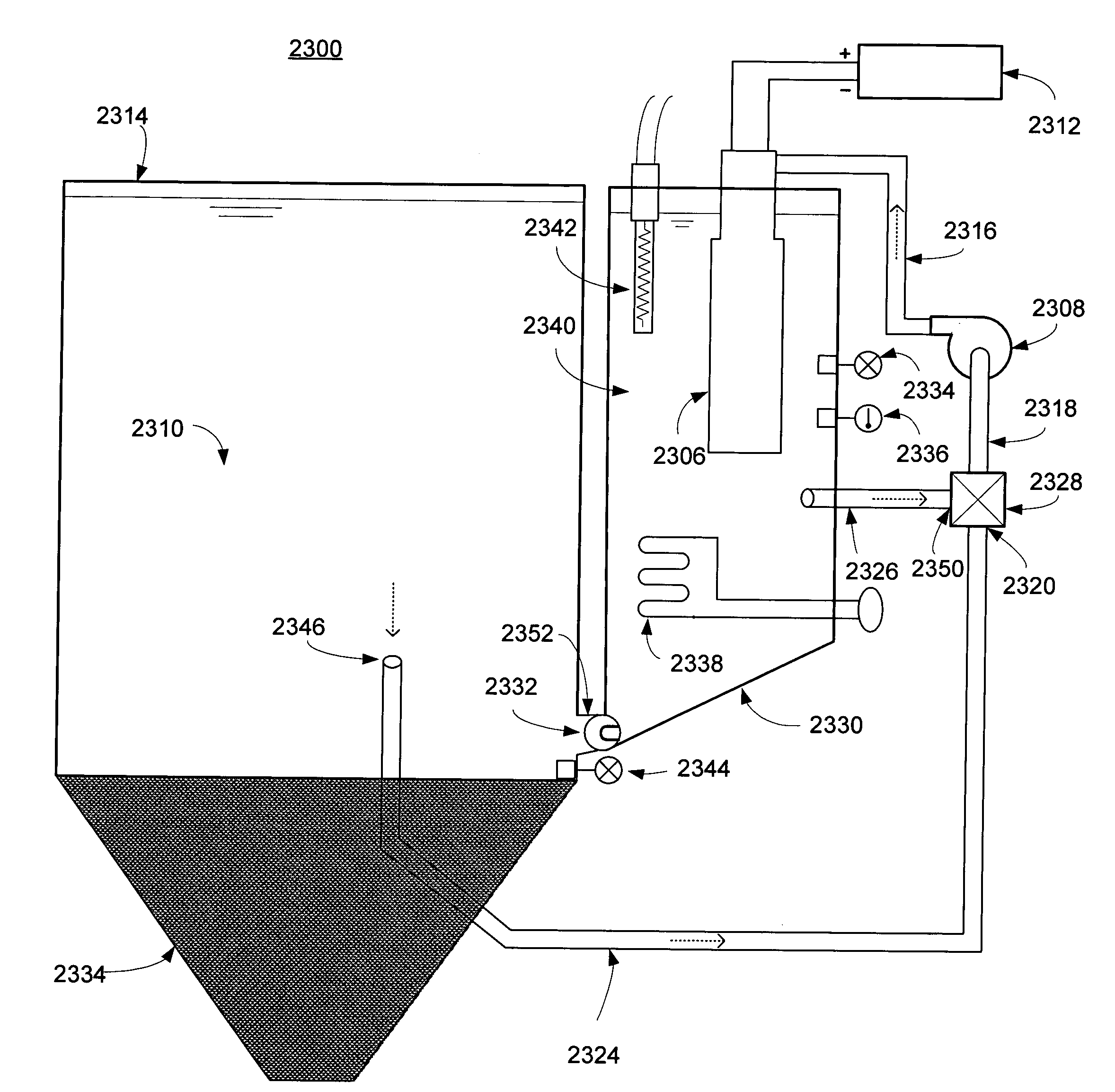 Controlled concentration electrolysis system