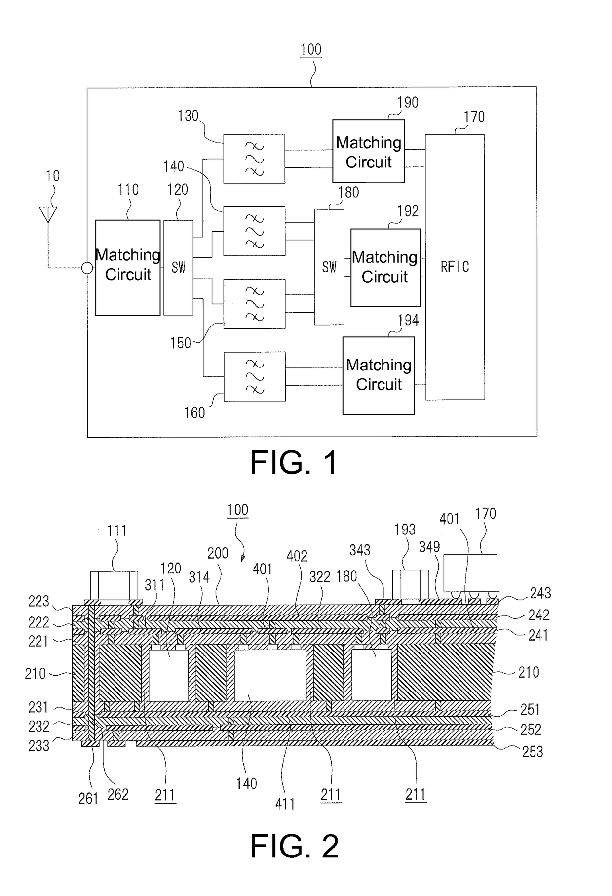 High frequency circuit module in which high frequency circuits are embedded in a multilayer circuit substrate