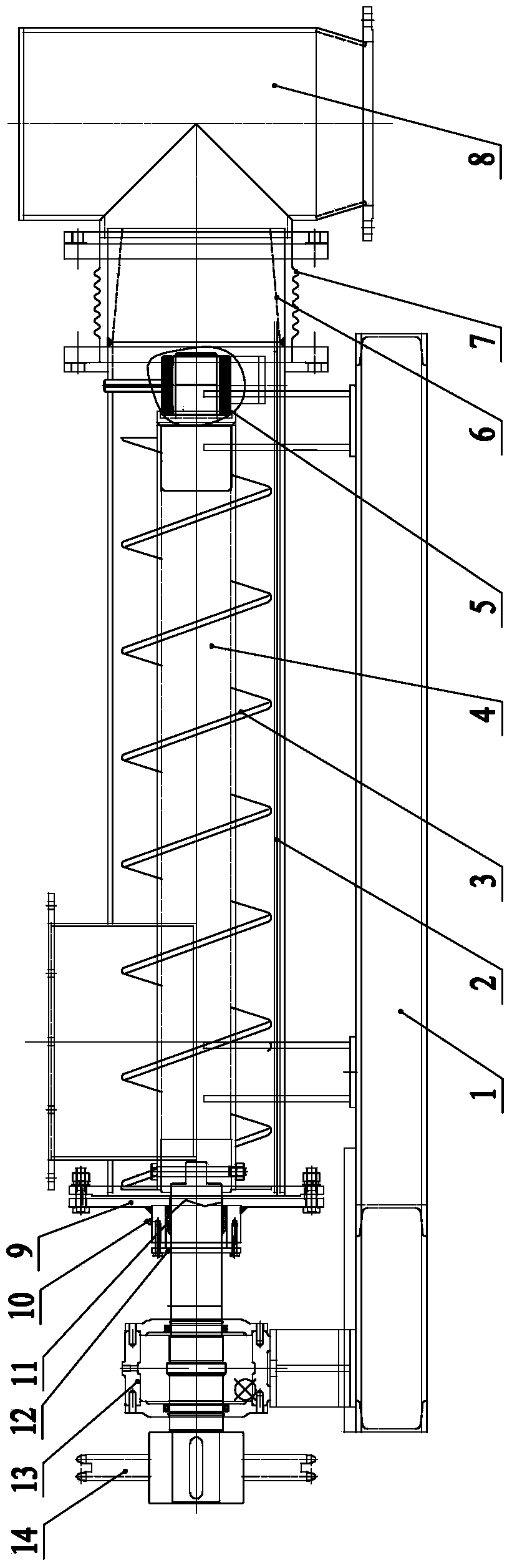 Sealed material discharging pusher