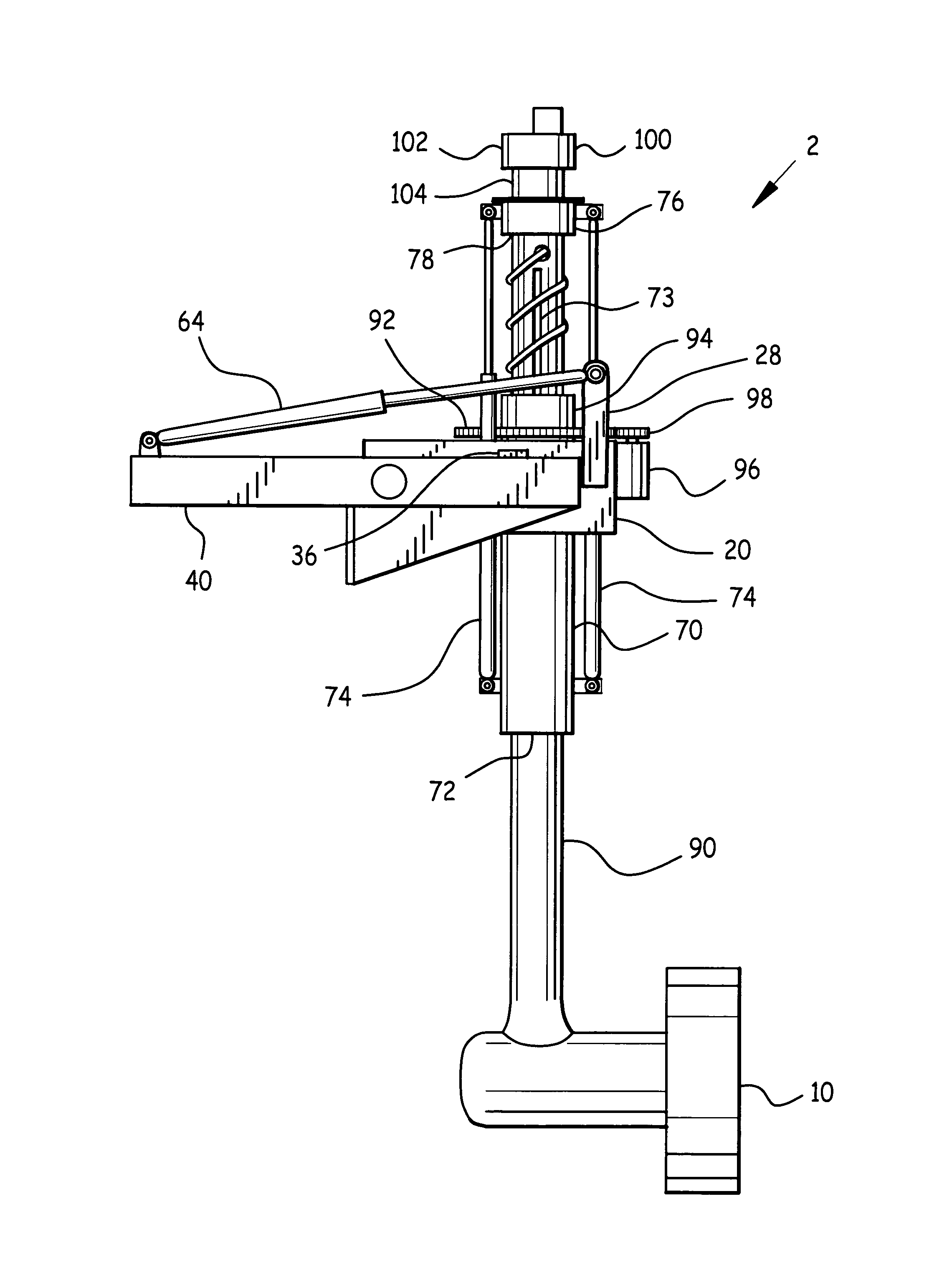 Hydraulic thruster for vessel