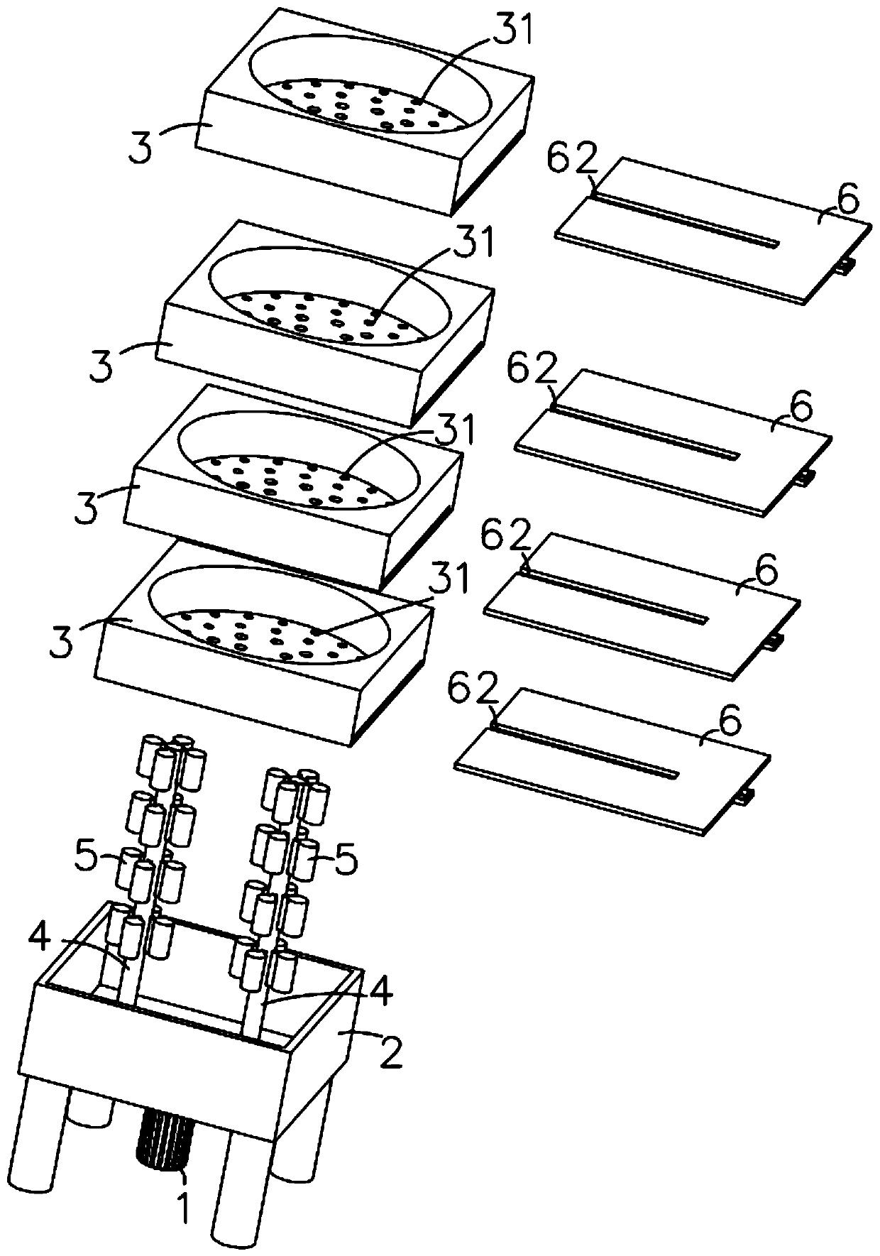 Myrica rubra kernel polishing device used for shoe-pad manufacturing